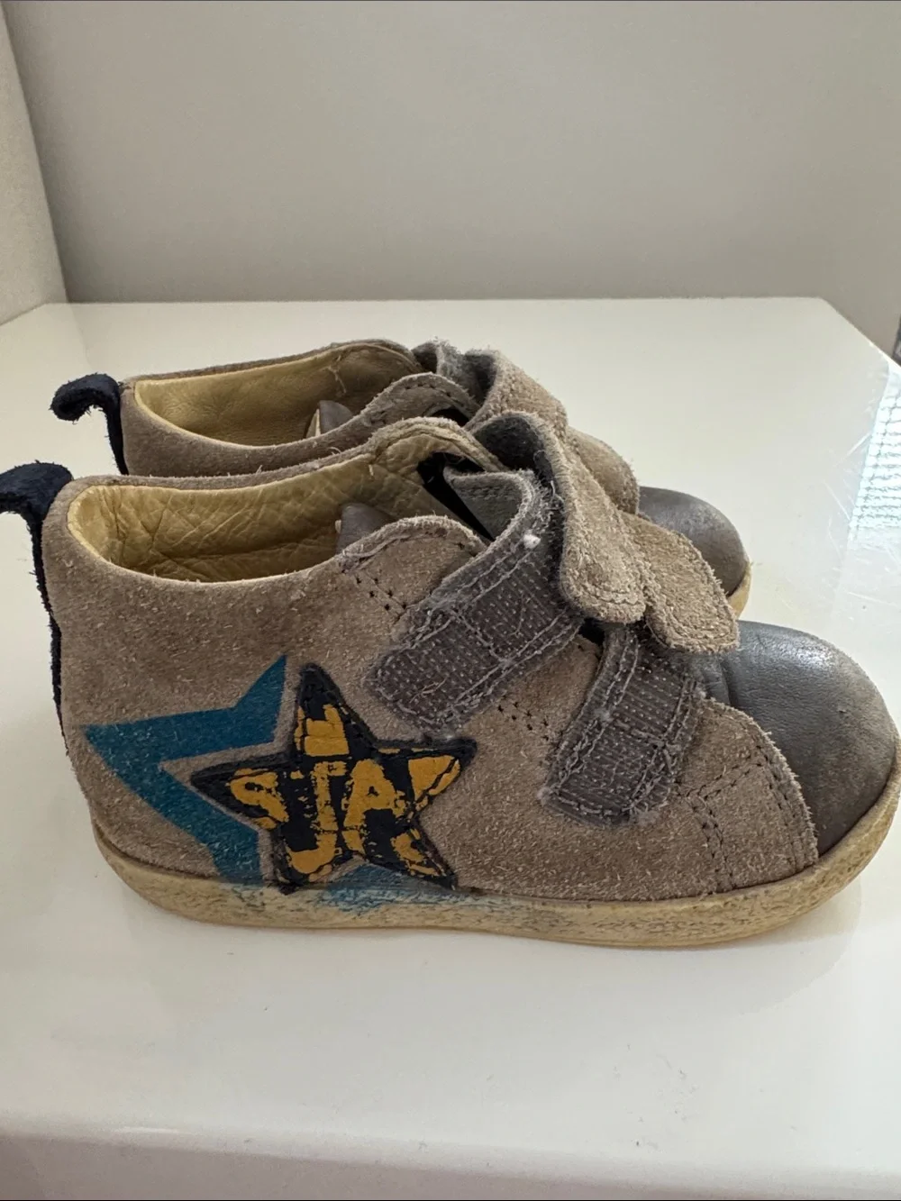 Falcotto Kids Casual Double-Strap Sneakers in Brown Size EU 20